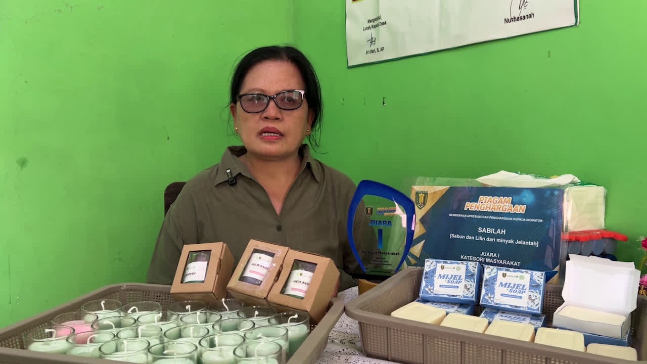 Bank Sampah Ribang Bersinar Beli Minyak Jelantah Rp4.000 per Liter untuk Produksi Sabun