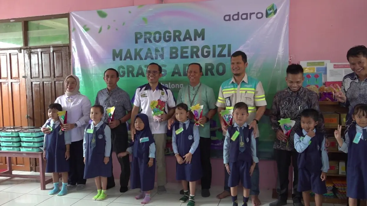 Dukung Pendidikan & Kesehatan Anak, Adaro Gelar Program MBG di TK Satu Atap Kasiau