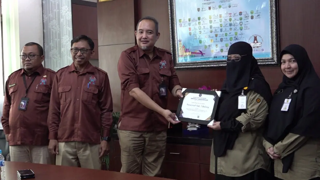 BKPSDM Tabalong Masuk 40 Instansi Terbaik Nasional, Dapat Penghargaan dari BKN