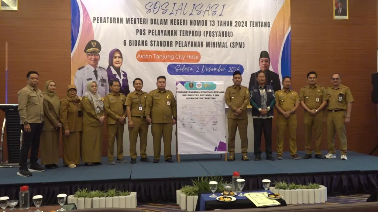 Percepat Implementasi 6 SPM, DPMD Tabalong Sosialisasikan Permendagri Nomor 13 Tahun 2024